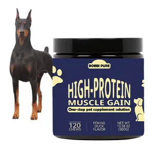 High Protein 10-In-1 Pets Food Supplement Delicious Flavor Chew Bites Pet Care Dog Muscles Builder Supplement For Racing Dogs