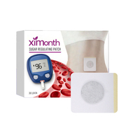 Ximonth 30 patchs régulateurs de glycémie, réduisant la production de glucose, soin sûr de la peau, patch améliorant la santé