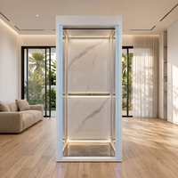 Panneau de plafond décoratif en métal sur mesure avec miroir, pour cabine d'ascenseur de luxe pour passagers de villa et hôtel