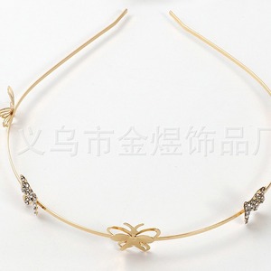Butterfly <b>Headband</b> <b>Thin</b> Metal Hair Accessory Summer Casual Headdress HB006 - Product Image 4