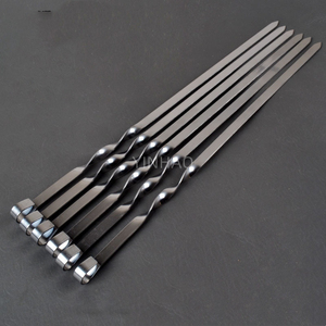 Hot Bán Giá Cả Hợp Lý BBQ Stick <span class=keywords><strong>40Cm</strong></span> Thép Không Gỉ BBQ Xiên Cho Nướng Với Thép Không Gỉ Xử Lý - Product Image 5