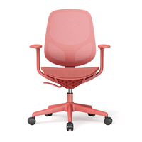 Chaise de bureau moderne pour la maison, chaise de travail ergonomique à dossier moyen, chaise de bureau confortable en maille avec braille