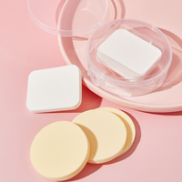 LMLTOP Cloud Touch Soft Makeup Powder Puff Card Package 3PCS Round Square Shape Beauty Applicator for Professional Face Make-up