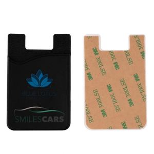 Fashionable Slim Case Business Card Holder Pocket-Adhesive ID & Cell Phone Card Holder for Men & Women Promotional Business Gift - Product Image 1