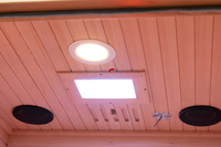 Salle de Sauna intérieure pour 1 personne Sauna infrarouge extérieur avec lumière rouge