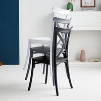 Chaises de salle à manger en plastique bon marché Meubles de cuisine Conteneurs de fauteuil en forme d'oreille de chat Chaise de meubles de jardin Mobilier d'extérieur