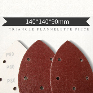 Papier abrasif auto-adhésif 5 trous ponceuse triangulaire papier abrasif crochet boucle disque de papier abrasif outils abrasifs pour polir grain 40-2000 - Product Image 6