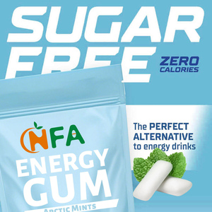 Suplemento de enfoque de energía de menta de marca personalizada con tabletas de vitamina E de xilitol que promueven la goma de mascar energética de aliento fresco - Product Image 3