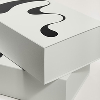 Boîte cadeau pliable de haute qualité avec logo personnalisé, aimantée, luxueuse, en papier, pour rangement