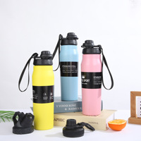 Vente en gros en acier inoxydable 304 de grande capacité tasse isolée espace portable et bouilloire de sport de plein air pour le camping