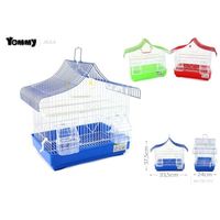 Cage à oiseaux pour petits oiseaux - Structure en fil d'acier galvanisé solide, design durable, plateau en plastique simple, emballage en boîte, utilisation en intérieur
