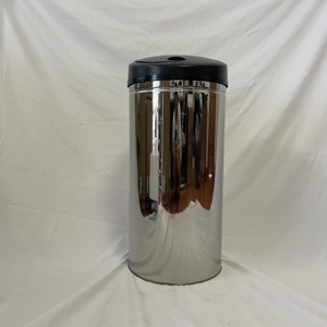 Lixeira de Aço Inoxidável <span class=keywords><strong>50L</strong></span> Ecológica com Sensor e Tampa para Banheiro, Cozinha, Uso Externo e Portátil, Alimentada por Bateria - Product Image 3