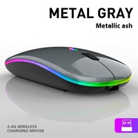 Harga pabrik 2.4G Mouse Gaming optik USB BT pengisian daya nirkabel tidak berisik untuk permainan PC Laptop kantor digunakan dengan benar isi ulang