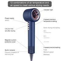 Outils de coiffure Sèche-cheveux haute vitesse 110000 tr/min Sèche-cheveux à moteur sans balais BLDC électrique à faible bruit Sèche-cheveux