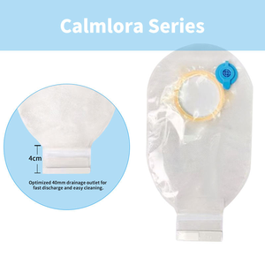 दो-टुकड़ा पारदर्शी कोलोस्टोमी बैग के साथ प्रमाणित चिकित्सा उपभोग्य सामग्री बेसेप्लेट ज़ोडेलो 15x27 सेमी कक्षा i के साथ प्रमाणित चिकित्सा उपभोग्य - Product Image 2