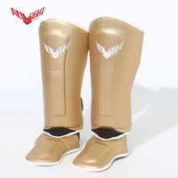 Protège-tibias de boxe ALLFIGHT 2026 pour enfant et adulte, multi-tailles, en PU souple et durable