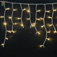 Verbindbare Weihnachtsdekorationsbeleuchtung, LED-Eiszapfen-Lichterkette für festliche Ornamente
