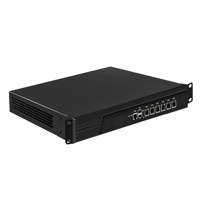 CWWK 1U 989 Servidor de Firewall para Montaje en Rack I5-3320M Router Pfsense 2 X 82599ES 10G SFP+ 6 X I226V 2.5GbE LAN 19" OPNsense