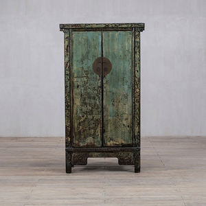 خزانة ملابس تايلاي عتيقة، خزانة صينية عتيقة، خزانة زفاف صينية فيروزية، خزانة صينية عتيقة - Product Image 3