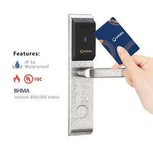 High Quality Hotel Lock Orbita High Quality Hotel Lock Rfid Electronic Keyless Digital Hotel Smart Key Card Door Lock Hotel Key Card Lock