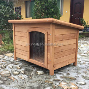 SDD006 Eco-Friendly Wooden Dog <b>Pet</b> House Roof Waterproof Kennel Easy Clean - Product Image 6