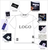 Étiquettes volantes personnalisées pour vêtements, étiquettes en papier doré et crème avec cordon pour l'image de marque des vêtements