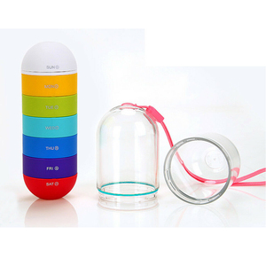 Pastillero Semanal de Plástico con Forma de Pastillas, Bonito, Impermeable, Decorativo, Ecológico, para 7 Días - Product Image 3