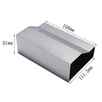 Boîtes d'amplificateur à corps fendu boîtier électronique personnalisation boîtier d'alimentation en aluminium anodisé extrudé