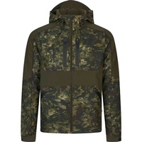 Chaqueta Softshell de Caza CONMR con Tela Silenciosa de Camuflaje, Bolsillos con Cremallera, Ropa de Caza para Exteriores, para Caza y Uso Táctico