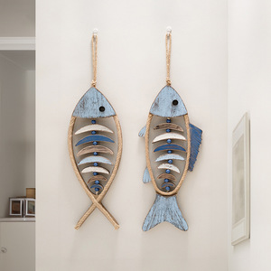 Décoration murale en bois 3D Poisson Méditerranéen, Décoration Nautique Plage pour la Maison - Product Image 3