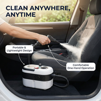 Nettoyeur Vapeur Haute Pression Portable 2500W, Défroisseur Électrique à Main avec Réservoir d'Eau 1.2L, 110V/220V, Cinq Niveaux de Température