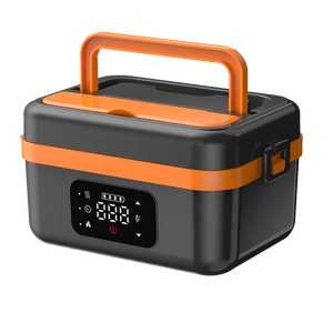 Boîte à lunch électrique USB auto-chauffante sans fil en acier inoxydable 304 de 1L, portable et isolée pour <span class=keywords><strong>voiture</strong></span> et voyage - Product Image 1