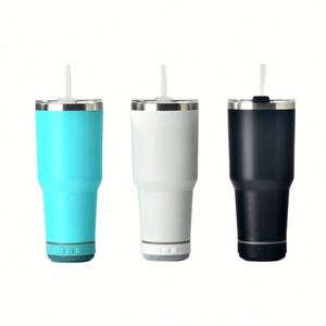 Bouteille d'eau en acier inoxydable de 30 oz, étanche, portable, avec haut-parleur sans fil Bluetooth intégré - Product Image 1