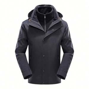 Veste coupe-vent imperméable 3-en-1 personnalisée avec capuche, poignets ajustables et fermeture éclair – Collection 2025 – Vente en gros - Product Image 4