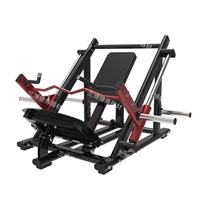 Máquina de Sentadillas y Remo con Carga de Discos para Gimnasio Comercial, Equipo de Entrenamiento de Piernas y Espalda, Doble Función, Equipo de Fitness