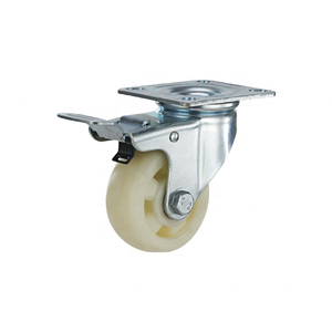 Fabrieks prijs zware uitvoering koolstofstaal & PVC zwenkwielen met kogellagers voor het verplaatsen van apparatuur en materiaalhandling in hotels - Product Image 2
