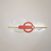 Vente en gros Applique murale simple et moderne en forme de cercle pour chambre à coucher, couloir, allée, affichage à la maison, applique murale LED nordique