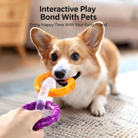Jouet à mâcher en caoutchouc pour chien, pour le tirage à la corde, nettoyage des dents des chiots et entraînement à la traction durable, jouet interactif anti-ennui