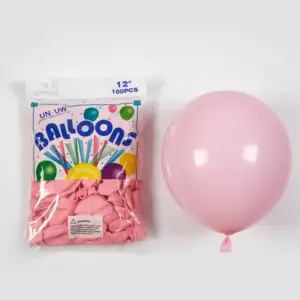 Pasokan Pabrik Macarons Balon Lateks Selamat Ulang Tahun Warna-warni