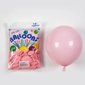 Globos coloridos de látex para cumpleaños, suministros de fábrica, macarrones, feliz cumpleaños