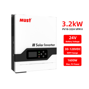 Onduleur solaire hybride à onde sinusoïdale pure <span class=keywords><strong>PV1800</strong></span>, onduleur solaire haute fréquence 3kVA hors réseau, onduleur solaire hybride 12V - Product Image 2