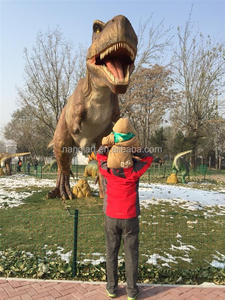 Equipo de Parque de Atracciones Modelos de animatronics de tamaño real artificial altamente realista Estatua de dinosaurio grande Escultura <span class=keywords><strong>T</strong></span> <span class=keywords><strong>Rex</strong></span> - Product Image 3