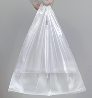 Sac à provisions d'emballage à emporter de transporteur de gilet de T-Shirt en plastique PE HDPE transparent personnalisé pour des affaires et une utilisation d'exposition de supermarché
