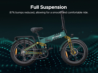 Vélo électrique tout-terrain Engwe Engine Pro 2.0 52V 16Ah 250W*3 avec pneus larges de 20 pouces et freins hydrauliques, expédition depuis l'entrepôt UE/Royaume-Uni, livraison UE/US