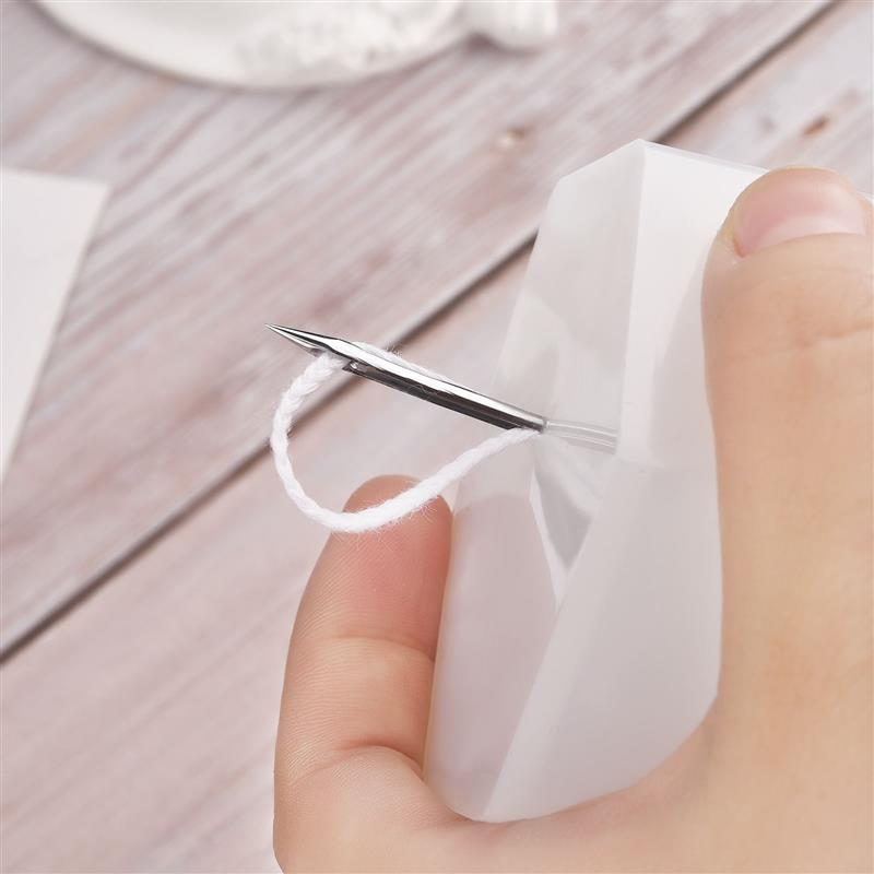 Outil Poinçon Manuel Pour Cuir Et Tissu - Aiguille 3,6 Cm - Poignée Silicone - Pour Bricolage, Couture, Perçage