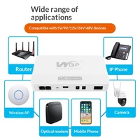 Sistema de Alimentación Ininterrumpida (UPS) WGP POE05 DC, Voltaje de Salida 24V/48V, Batería de Respaldo para Router Óptico, Teléfono IP