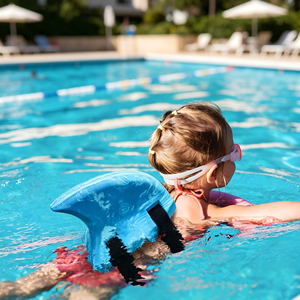 Ailerons de natation Shark Fin pour enfants, <span class=keywords><strong>bouée</strong></span> de natation réglable en EVA, aide à la natation imperméable pour piscine - Product Image 3