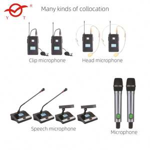 Micrófono <span class=keywords><strong>para</strong></span> Acordeón, Auriculares Inalámbricos UHF Baier, Mezclador Enping Lesheng, Cable Plateado, Inalámbrico, 9000, Uno Arrastra Dos - Product Image 6