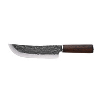 Couteau de boucher multi-usages forgé à motif martelé en acier série 4Cr, revêtement antiadhésif, épaisseur 3,0 mm, pour le désossage transfrontalier