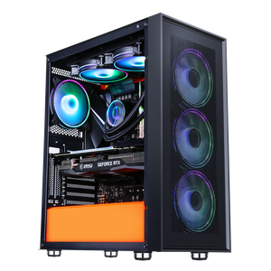 SAMA OEM ABS plastique armoire <span class=keywords><strong>PC</strong></span> de jeu maille métallique boîtier <span class=keywords><strong>PC</strong></span> de jeu filtre à poussière magnétique boîtier ATX - Product Image 1